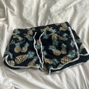 pineapple print shorts from justice